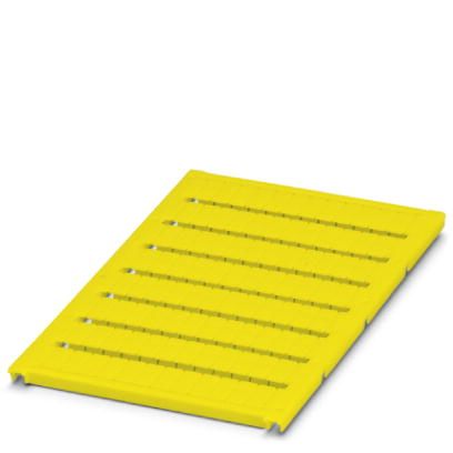 Phoenix Contact UniCard Terminal Marker; UC-TM 5 YE; for BLUEMARK CLED/LED; CMS-P1 PLOTTER; PLOTMARK; 120-Section; 5.2mm Width; Yellow